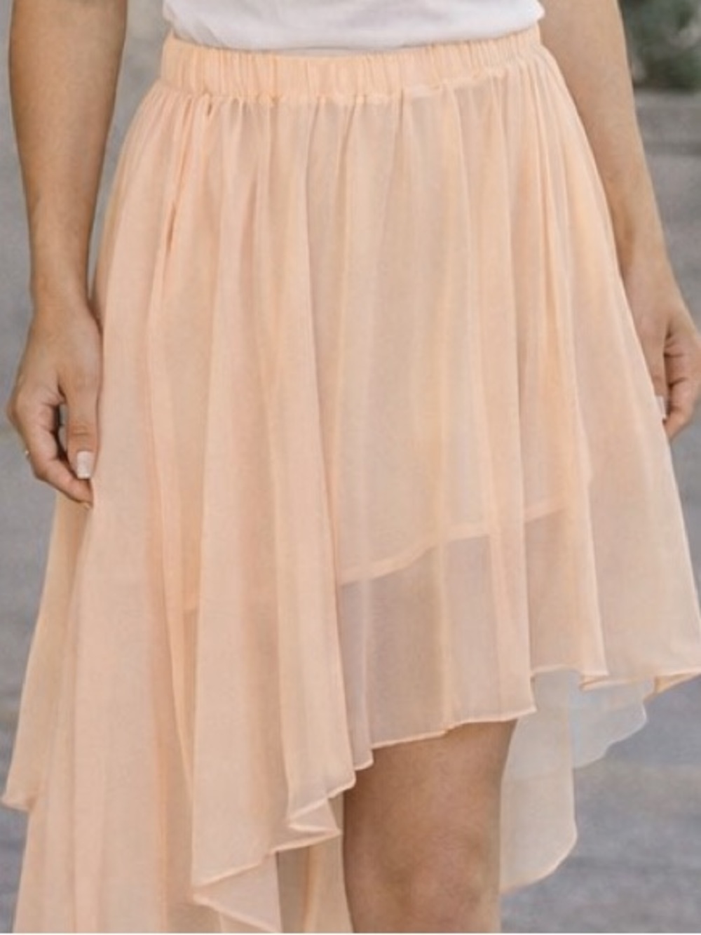 Charlotte Russe Chiffon Skirt - Size Large